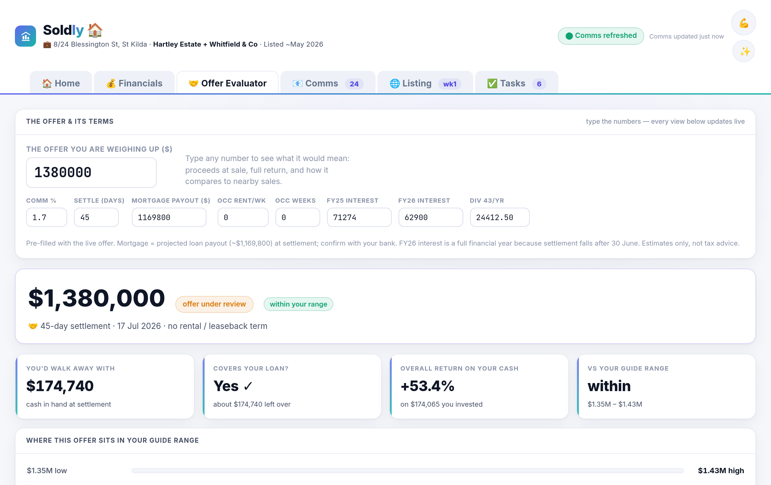 Offer tab — what an offer really means for you